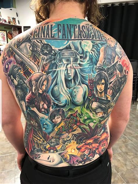 final fantasy 7 tattoo|final fantasy arm tattoos.